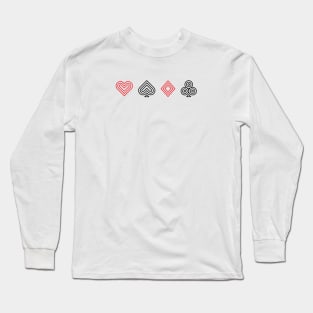 POKER CARD ICON (COLOR) Long Sleeve T-Shirt